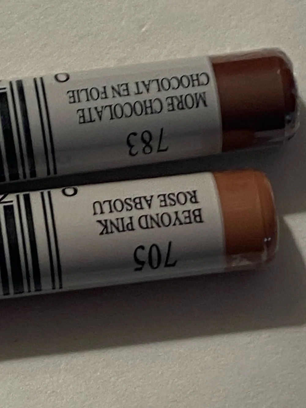 Lot of 3 L’Oreal Paris Colour Riche Lip Liner 783 More Chocolate 705 Beyond Pink